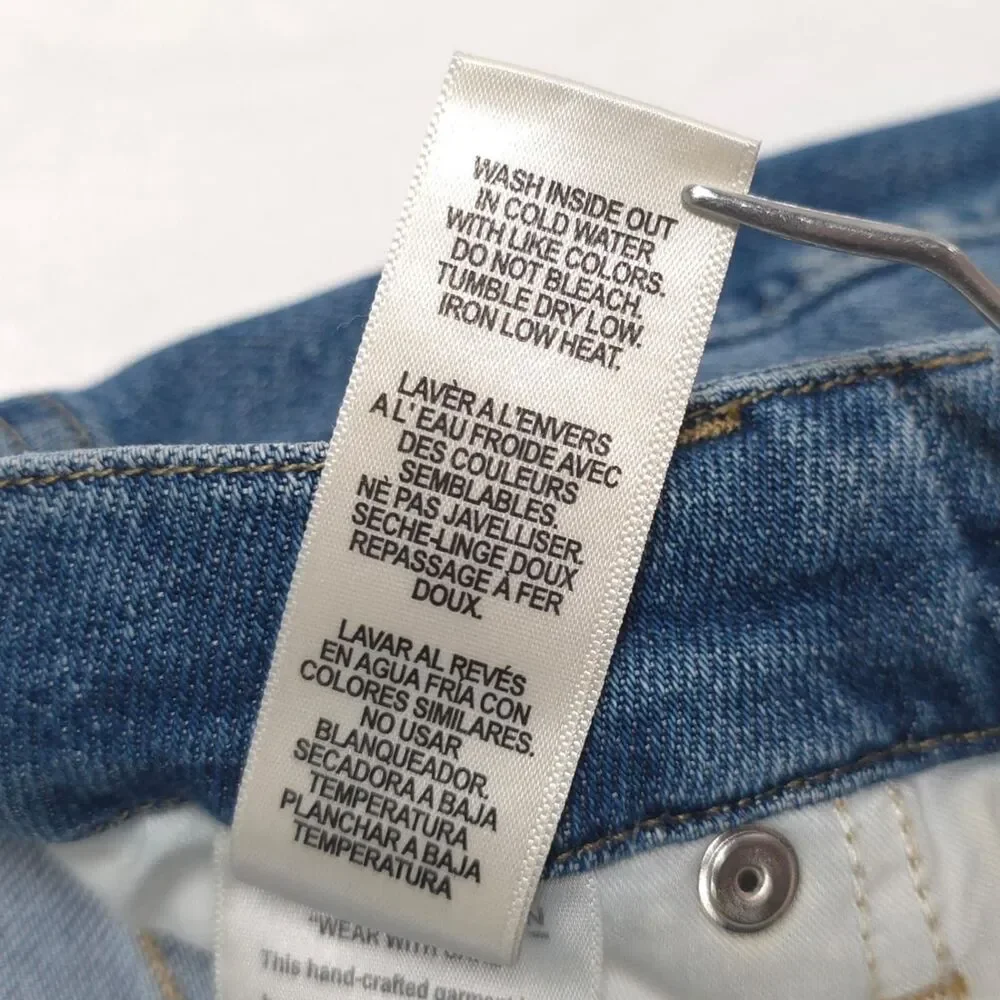 GOOD‎ AMERICAN Good Curve Skinny Jeans Blue Size 6/28 Stretch Denim GCSKC127T - Picture 12 of 13